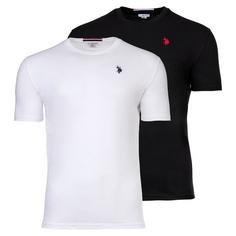 U.S. Polo Assn. T-Shirt T-Shirt Herren Weiß/Schwarz