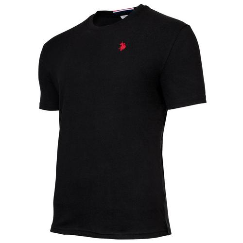Rückansicht von U.S. Polo Assn. T-Shirt T-Shirt Herren Weiß/Schwarz