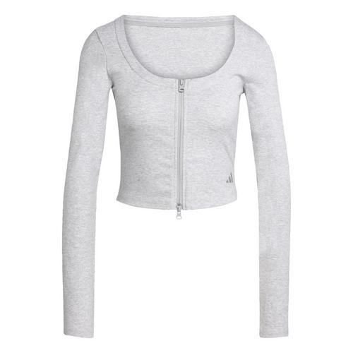 adidas Seasonal Essentials Rib Cardigan Sweatshirt Damen