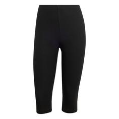 adidas Seasonal Essentials Rib Capri Leggings Funktionsshorts Damen Black