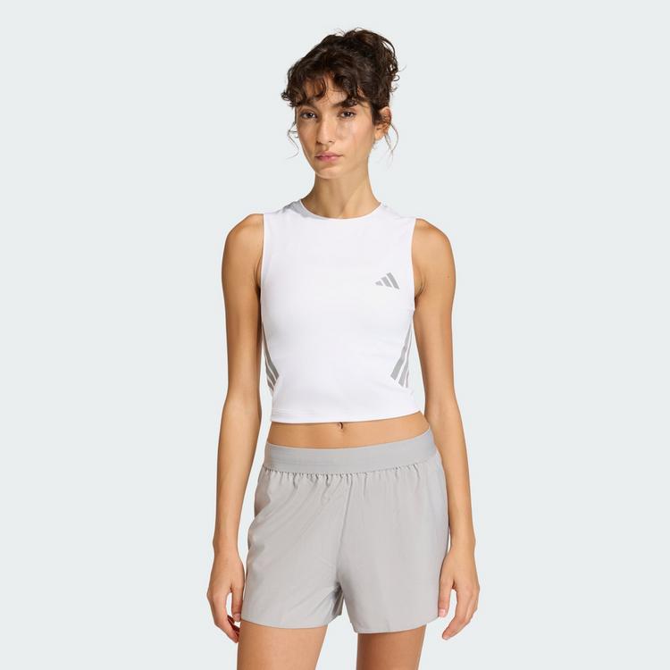 adidas adidas adi365 Iconic Running tanktop, K&uuml;rzer... Croptop Damen - White - 0 | SportScheck