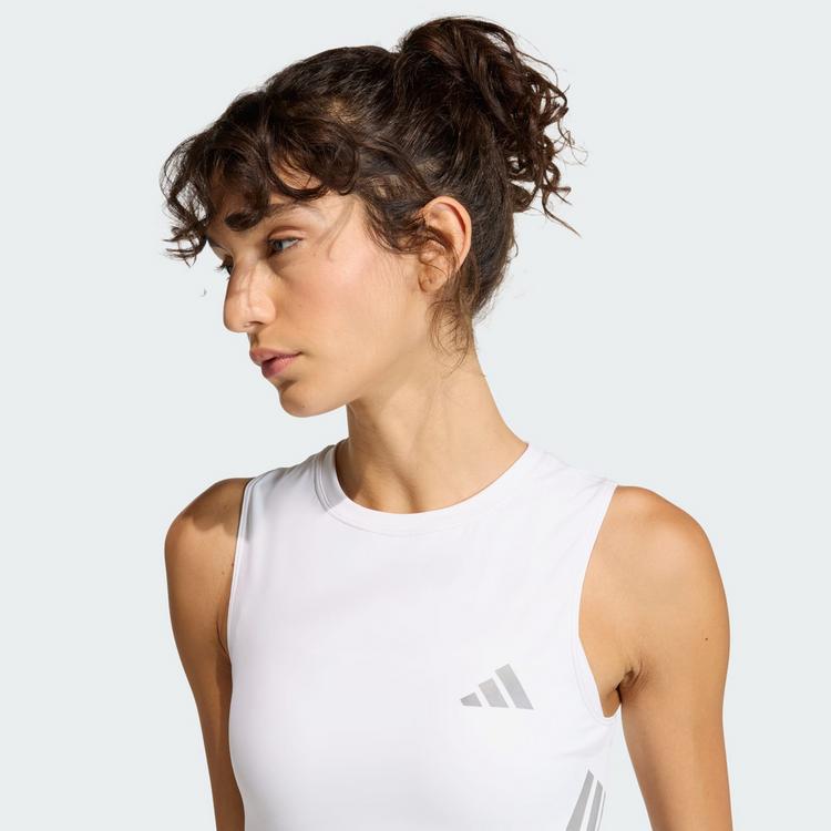 adidas adidas adi365 Iconic Running tanktop, K&uuml;rzer... Croptop Damen - White - 0 | SportScheck
