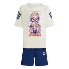 adidas ADIDAS MARVEL SPIDER-MAN SPORT SET Trainingsanzug Kinder Off White / Dark Blue
