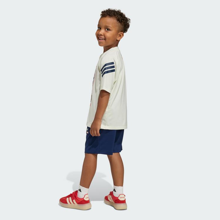 adidas adidas ADIDAS MARVEL SPIDER-MAN SPORT SET Trainingsanzug Kinder - Off White / Dark Blue - 1 | SportScheck