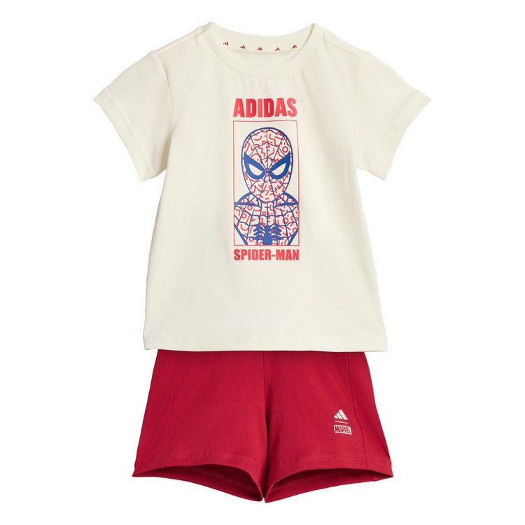 adidas adidas ADIDAS MARVEL SPIDER-MAN T-SHIRT-SET Trainingsanzug Kinder - Off White / Active Maroon - 0 | SportScheck