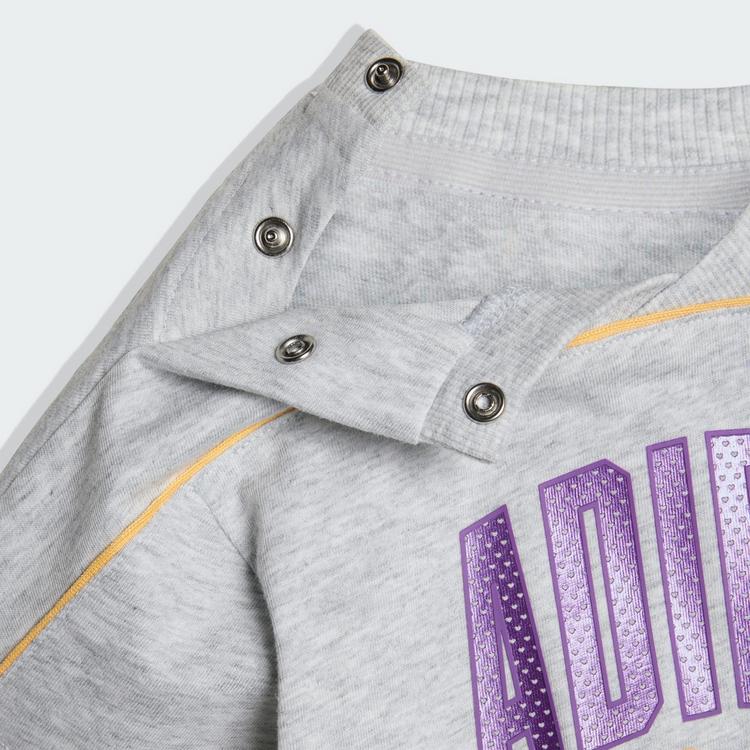 adidas adidas ADIDAS DISNEY MINNIE MAUS T-SHIRT-SET Trainingsanzug Kinder - Light Grey Heather / Semi Ice Tangerine - 1 | SportScheck