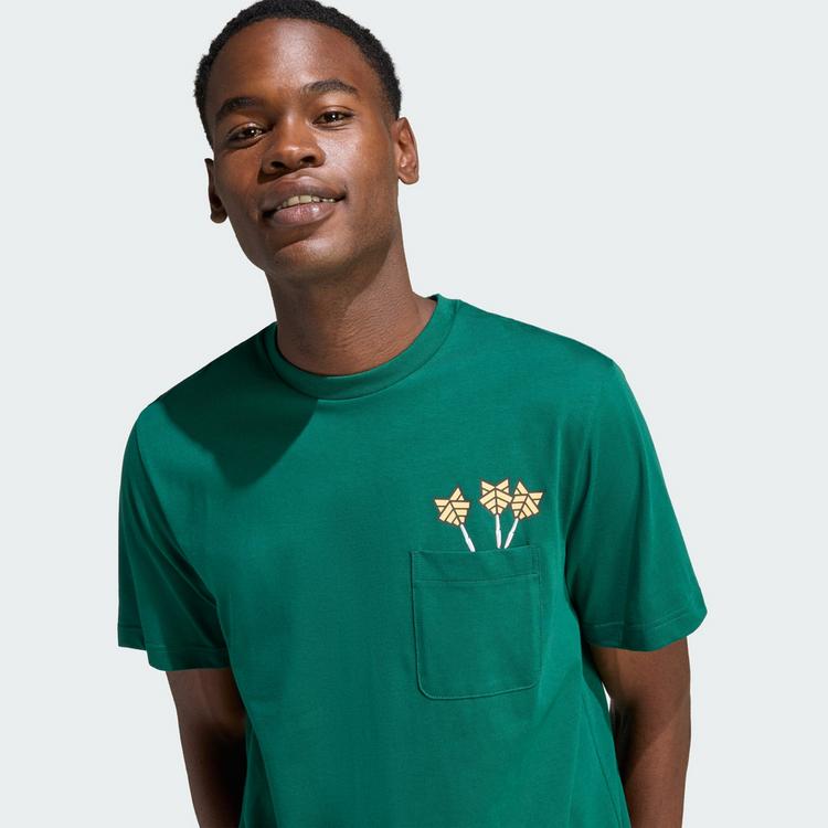 adidas adidas NOVELTY DART GRAFIK T-SHIRT T-Shirt Herren - Collegiate Green - 0 | SportScheck