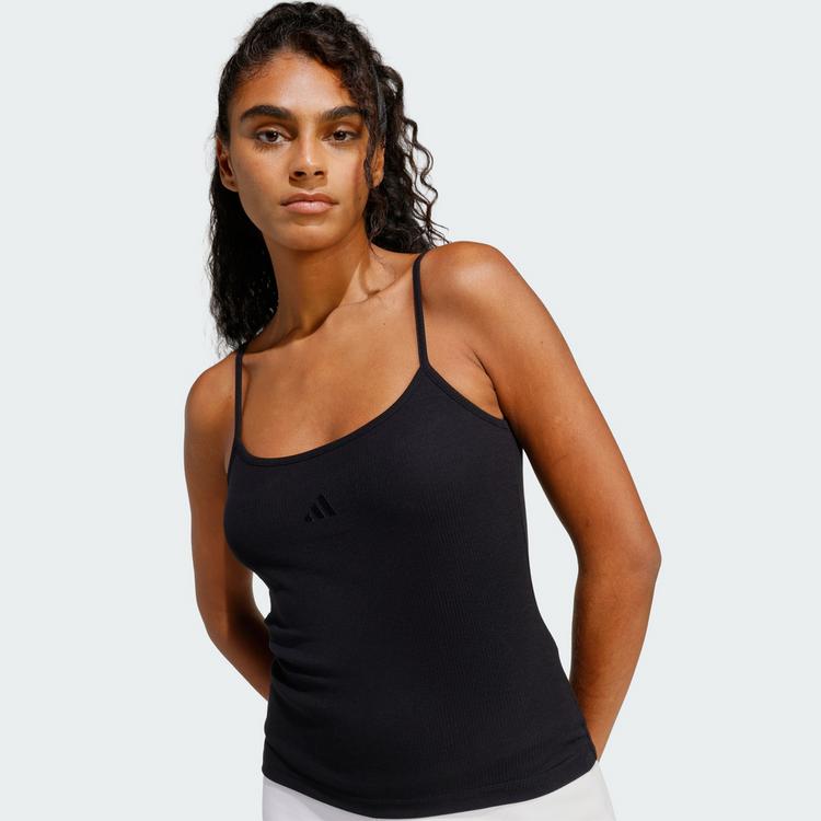 adidas adidas Seasonal Essentials Rib Top Tanktop Damen - Black - 1 | SportScheck