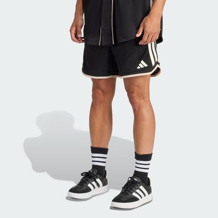 adidas adidas STADIUM MESH SHORTS Funktionsshorts Herren - Black / Off White - 0 | SportScheck