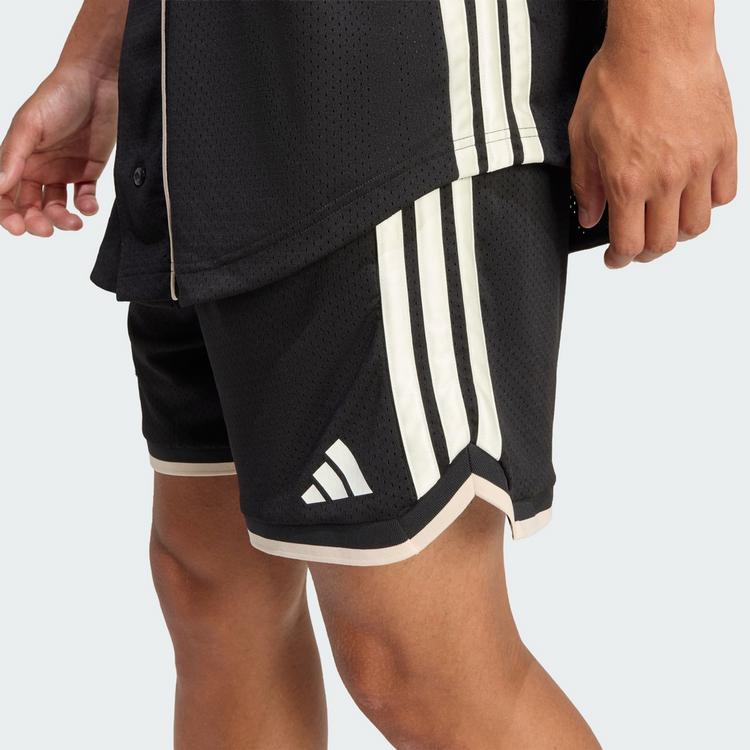 adidas adidas STADIUM MESH SHORTS Funktionsshorts Herren - Black / Off White - 0 | SportScheck