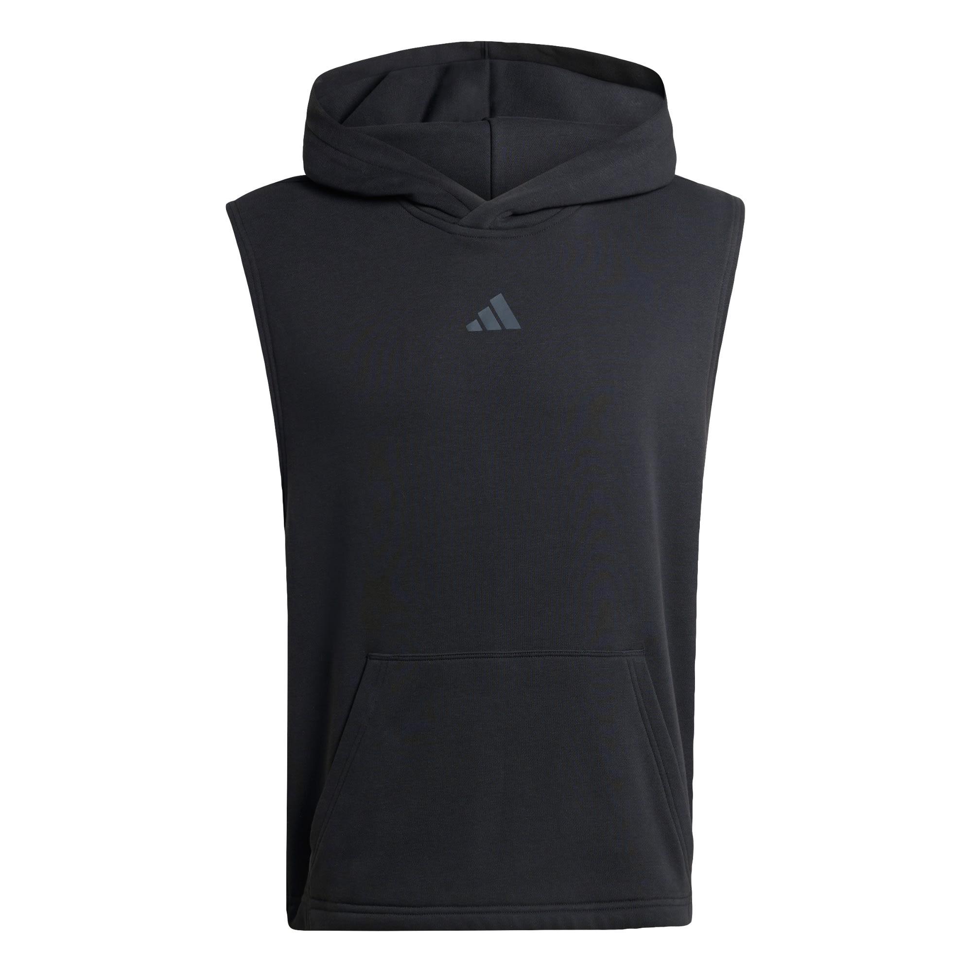 adidas POWER WORKOUT TANKTOP MIT KAPUZE Funktionstank Herren - Black