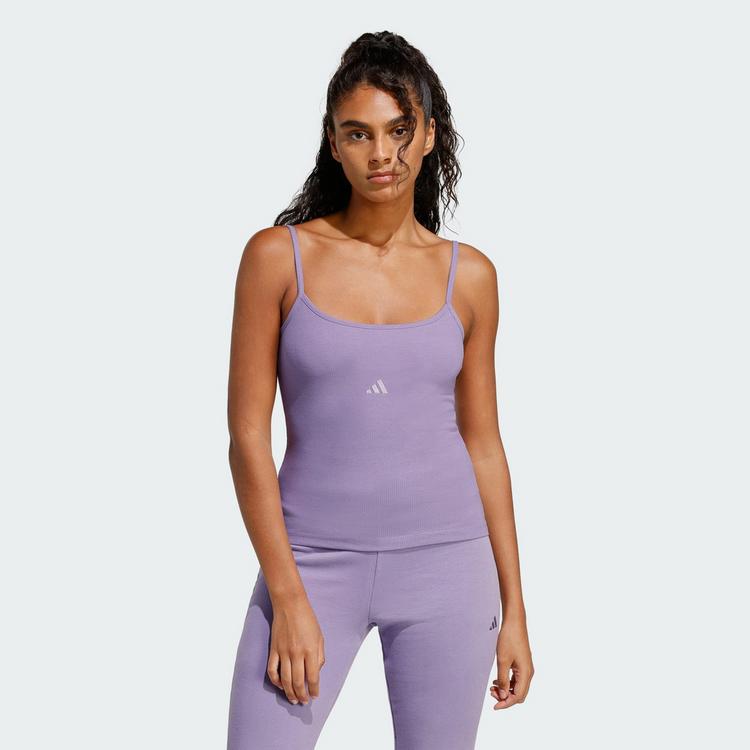 adidas adidas Seasonal Essentials Rib Top Tanktop Damen - Magic Lilac - 0 | SportScheck
