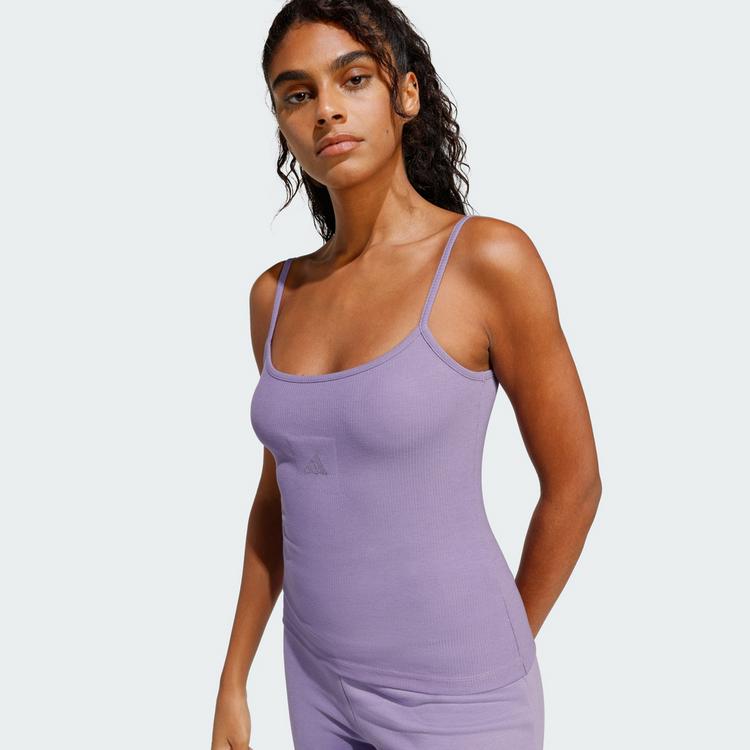 adidas adidas Seasonal Essentials Rib Top Tanktop Damen - Magic Lilac - 0 | SportScheck