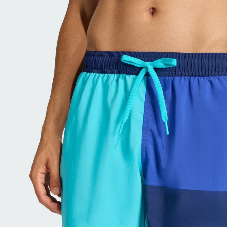 adidas adidas COLORBLOCK BADESHORTS 5INCH Badehose Herren - Lucid Cyan / Semi Lucid Blue - 1 | SportScheck