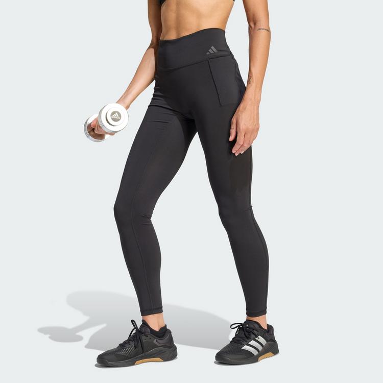 adidas adidas Optime Workout Full Length Leggings Tights Damen - Black - 0 | SportScheck