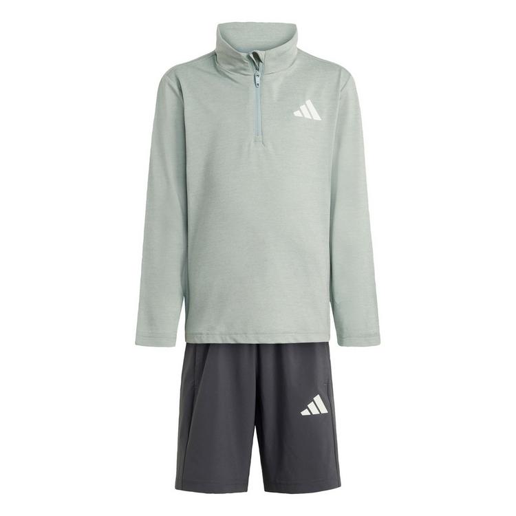 adidas adidas GOTO PZ KIDS SPORT-SET Trainingsanzug Kinder - Off White / Wonder Sage / White - 0 | SportScheck
