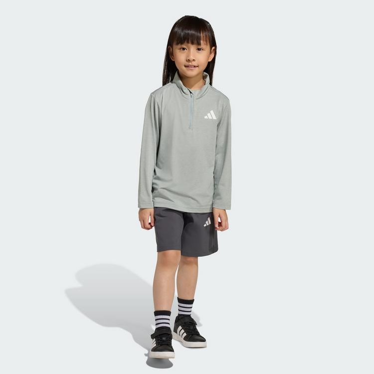 adidas adidas GOTO PZ KIDS SPORT-SET Trainingsanzug Kinder - Off White / Wonder Sage / White - 0 | SportScheck
