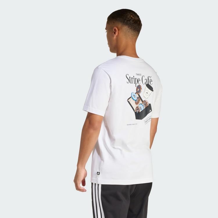 adidas adidas COFFEE CAFE DONUT BOX GRAPHIC T-SHIRT T-Shirt Herren - White - 1 | SportScheck