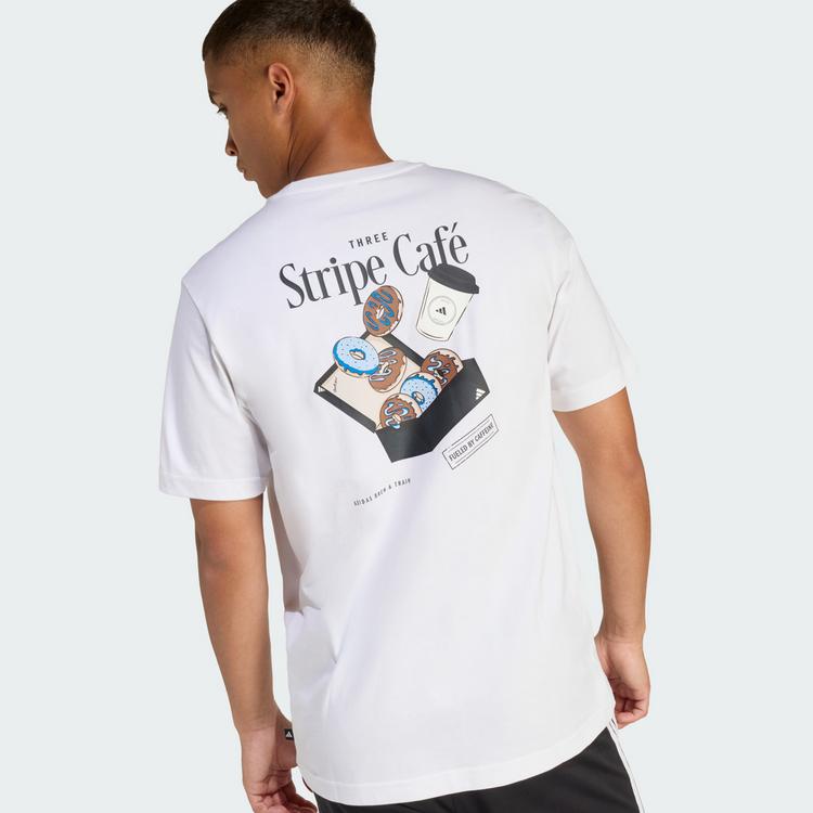 adidas adidas COFFEE CAFE DONUT BOX GRAPHIC T-SHIRT T-Shirt Herren - White - 1 | SportScheck