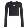 adidas TECHFIT LONGSLEEVE Langarmshirt Kinder - Black / White