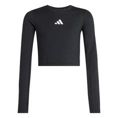 adidas TECHFIT LONGSLEEVE Langarmshirt Kinder Black / White