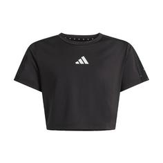 adidas Train Essentials Seasonal Print T-Shirt T-Shirt Kinder Black / Silver Metallic