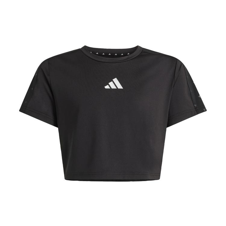 adidas adidas Train Essentials Seasonal Print T-Shirt T-Shirt Kinder - Black / Silver Metallic - 0 | SportScheck