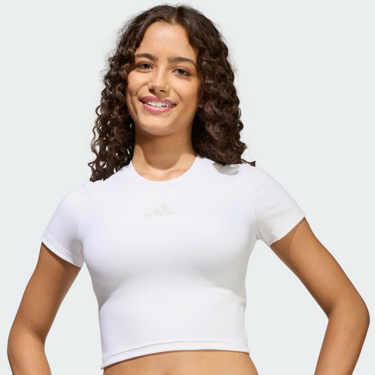 adidas adidas FUTURE ICONS BABY T-SHIRT, WEICH T-Shirt Kinder - White / Grey One - 0 | SportScheck