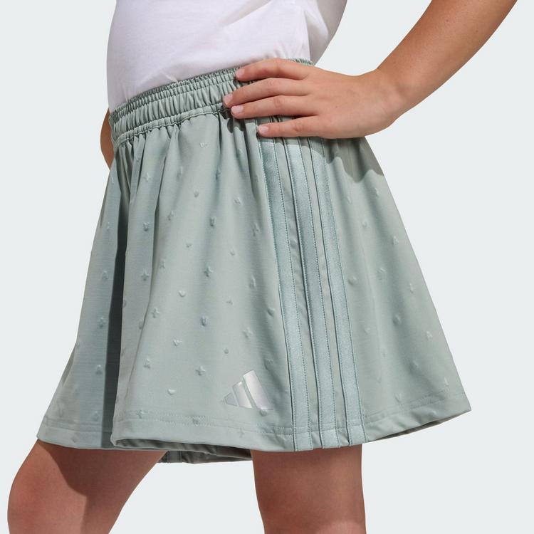 adidas adidas Seasonals Glam Short Set Trainingsanzug Kinder - White / Silver Metallic - 1 | SportScheck