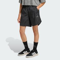 Rückansicht von adidas FUTURE ICONS ALLOVER PRINTED Shorts. Funktionsshorts Kinder Black / Grey Six / Grey Four