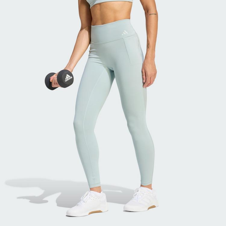 adidas adidas Optime Workout Full Length Leggings Tights Damen - Wonder Sage - 0 | SportScheck