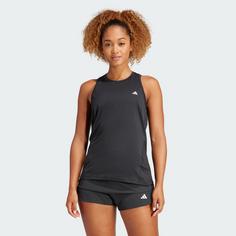 Rückansicht von adidas Trainingstanktop Funktionstank Damen Black