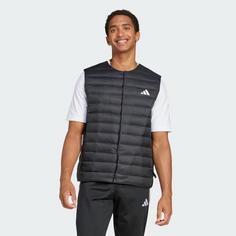 Rückansicht von adidas Helionic leichte Weste Outdoorweste Herren Black