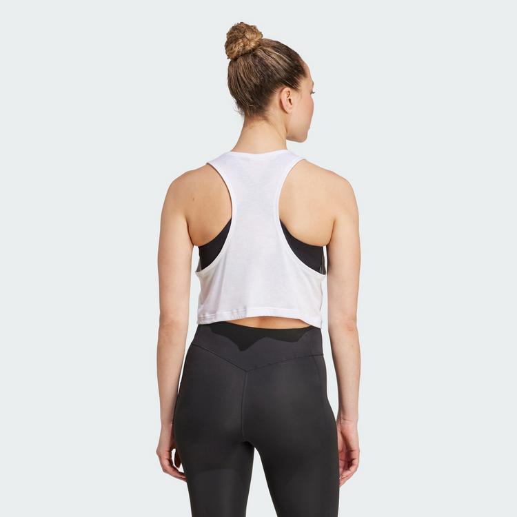 adidas adidas Yoga Essentials Tanktop, k&uuml;rzer... Croptop Damen - White - 1 | SportScheck