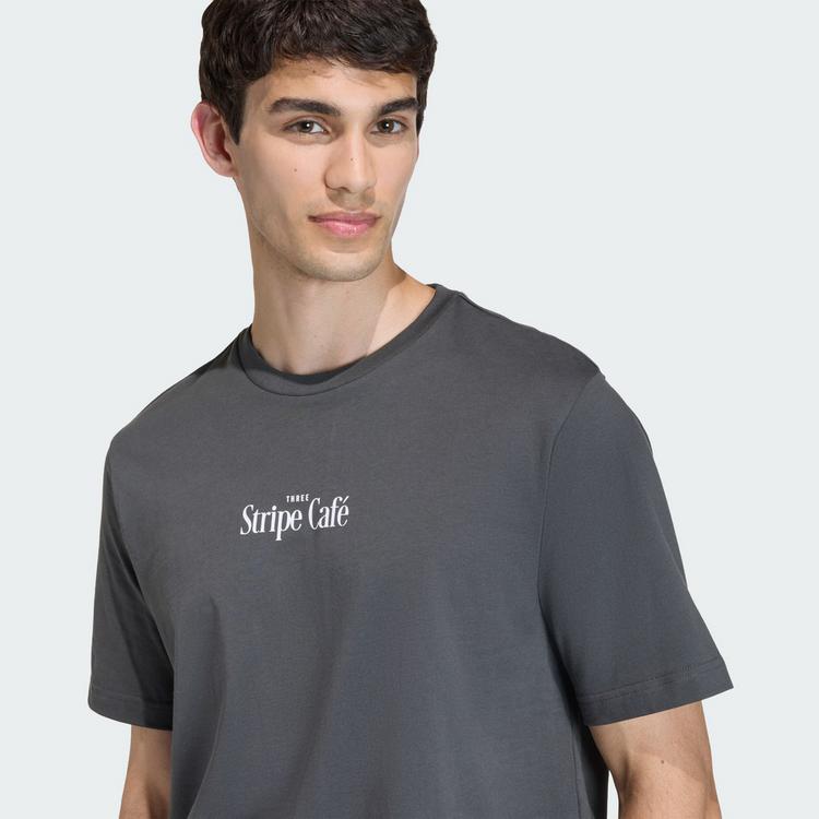adidas adidas COFFEE CAFE DONUT BOX GRAPHIC T-SHIRT T-Shirt Herren - Grey Six - 0 | SportScheck