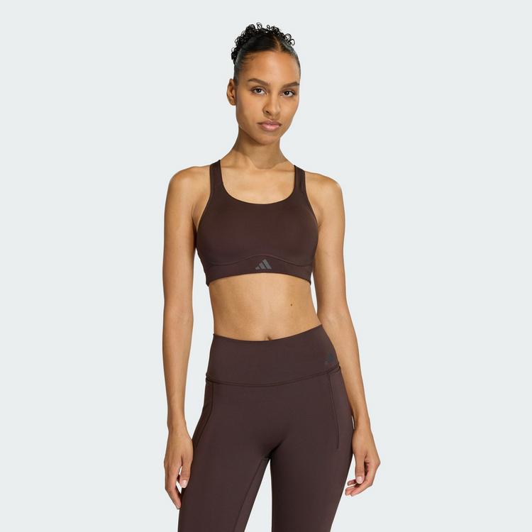 adidas adidas Optime Workout BH, hohe Belastung BH Damen - Aurora Coffee - 0 | SportScheck
