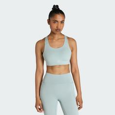 Rückansicht von adidas Optime Power High Support Bra Sport-BH Damen Wonder Sage