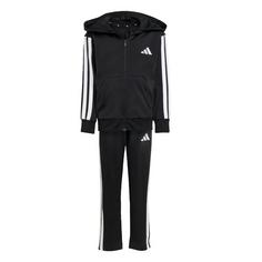 adidas Essentials Trainingsanzug Kinder Hoodie Kinder Black / White