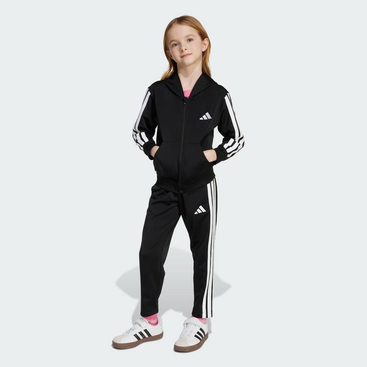 adidas adidas Essentials Kids Trainingsanzug Hoodie Kinder - Black / White - 1 | SportScheck