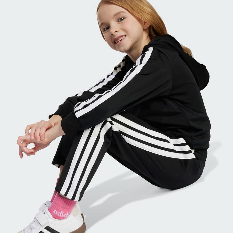 adidas adidas Essentials Kids Trainingsanzug Hoodie Kinder - Black / White - 1 | SportScheck