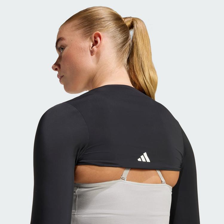 adidas adidas Power Essentials Workout Contour Shrug Funktionsshirt Damen - Black - 1 | SportScheck
