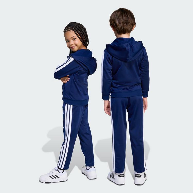 adidas adidas Essentials Kids Trainingsanzug Hoodie Kinder - Dark Blue / White - 2 | SportScheck