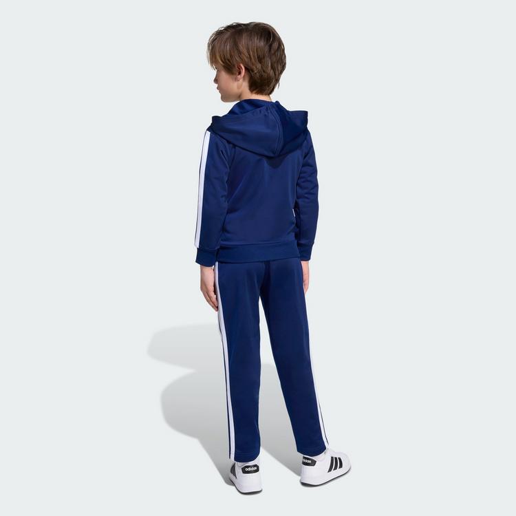 adidas adidas Essentials Kids Trainingsanzug Hoodie Kinder - Dark Blue / White - 3 | SportScheck