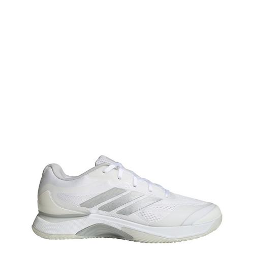 Rückansicht von adidas Avacourt 3 Clay Tennisschuh Tennisschuhe Damen Cloud White / Silver Metallic / Dash Grey
