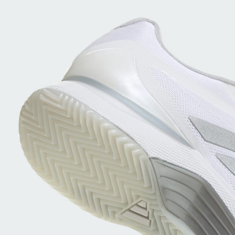 adidas adidas Avacourt 3 Clay Tennisschuh Tennisschuhe Damen - Cloud White / Silver Metallic / Dash Grey - 6 | SportScheck