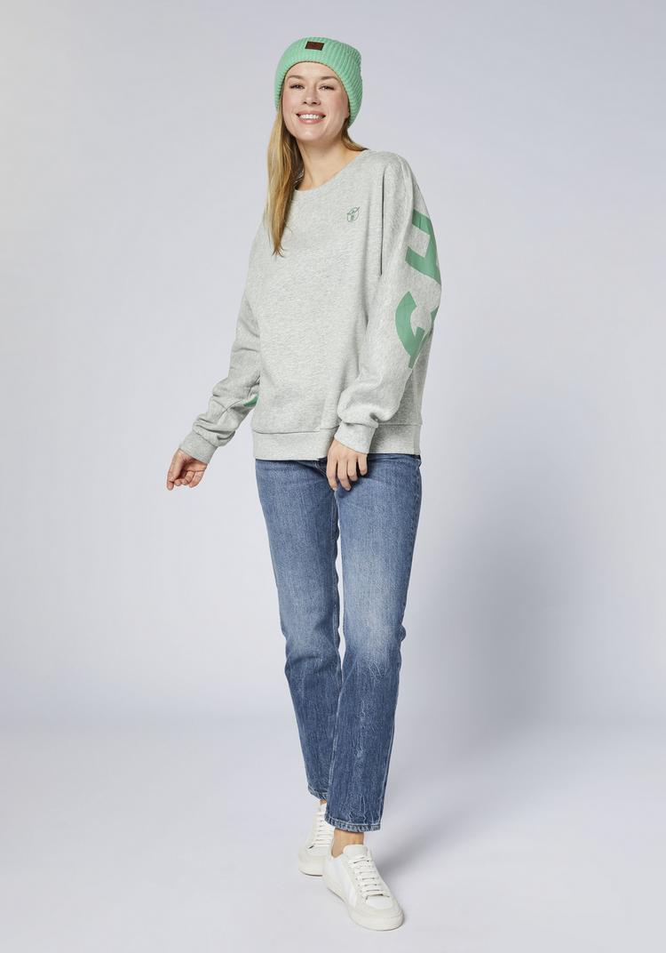 Chiemsee Chiemsee Rundhalspullover Sweatshirt Damen - 17-4402M Neutral Gray Melange - 3 | SportScheck