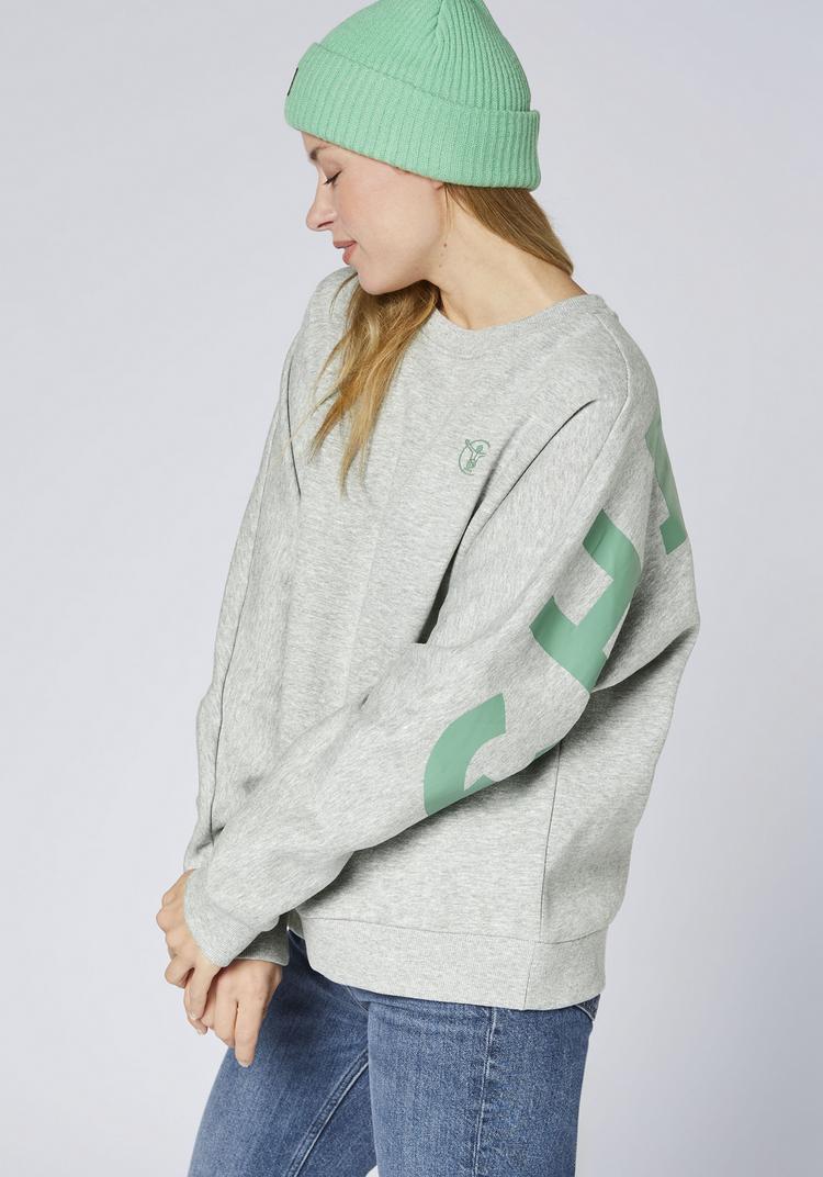 Chiemsee Chiemsee Rundhalspullover Sweatshirt Damen - 17-4402M Neutral Gray Melange - 4 | SportScheck