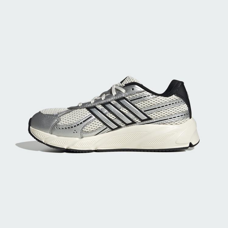 adidas adidas TECHNOCHAOS 2000 SCHUH Sneaker Damen - Chalk White / Silver Metallic / Core Black - 5 | SportScheck