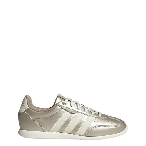 Rückansicht von adidas BARREDA LO SCHUH Sneaker Damen Cyber Metallic / Off White / Beige