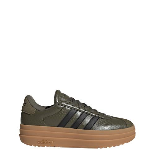 Rückansicht von adidas VL COURT BOLD SCHUH Sneaker Damen Olive Strata / Core Black / Gum